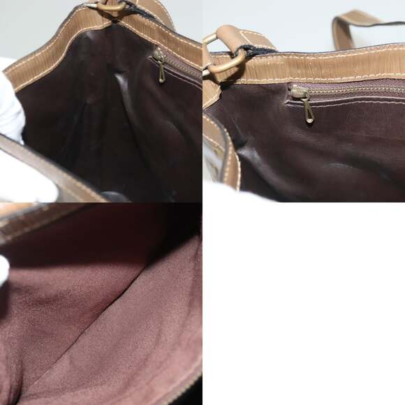 FENDI Zucchino Canvas Shoulder Bag Vintage Brown - Picture 12 of 12